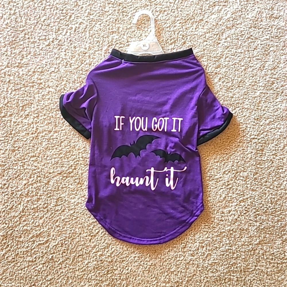 Halloween Purple "If You Got it haunt it" dog shirt